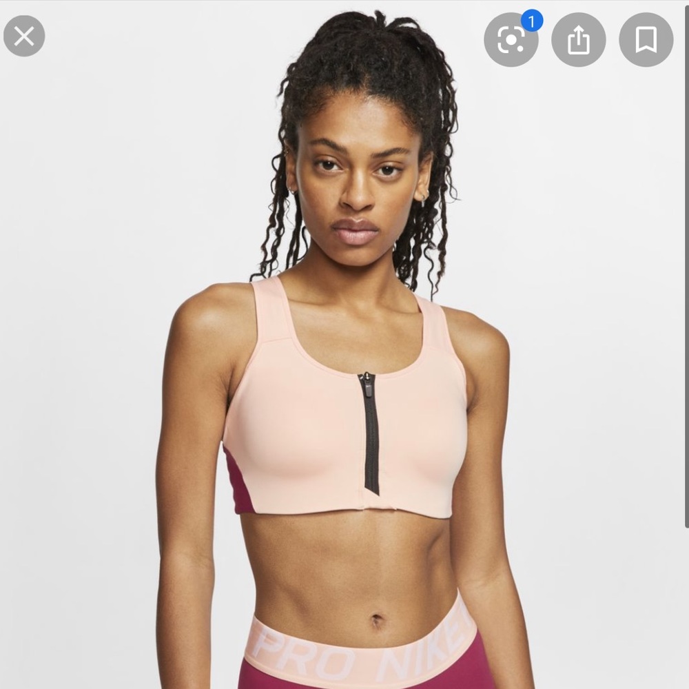ISO Nike Shape Front Zip Bra